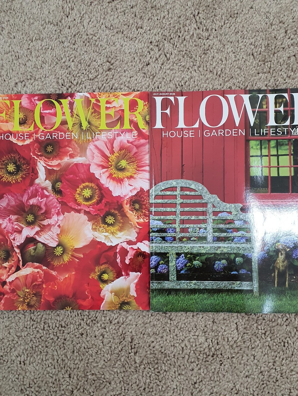 The Flower Magazine Lot of 2 May/June, July/August 2026 Issues are a bimonthly p